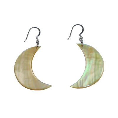 Real mother-of-pearl jewelry, earrings NEW BEGINNING