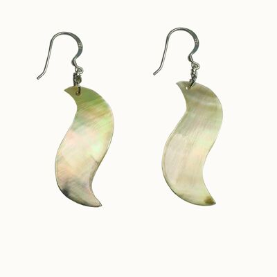 Real mother-of-pearl earrings CREATIVE SPIRIT