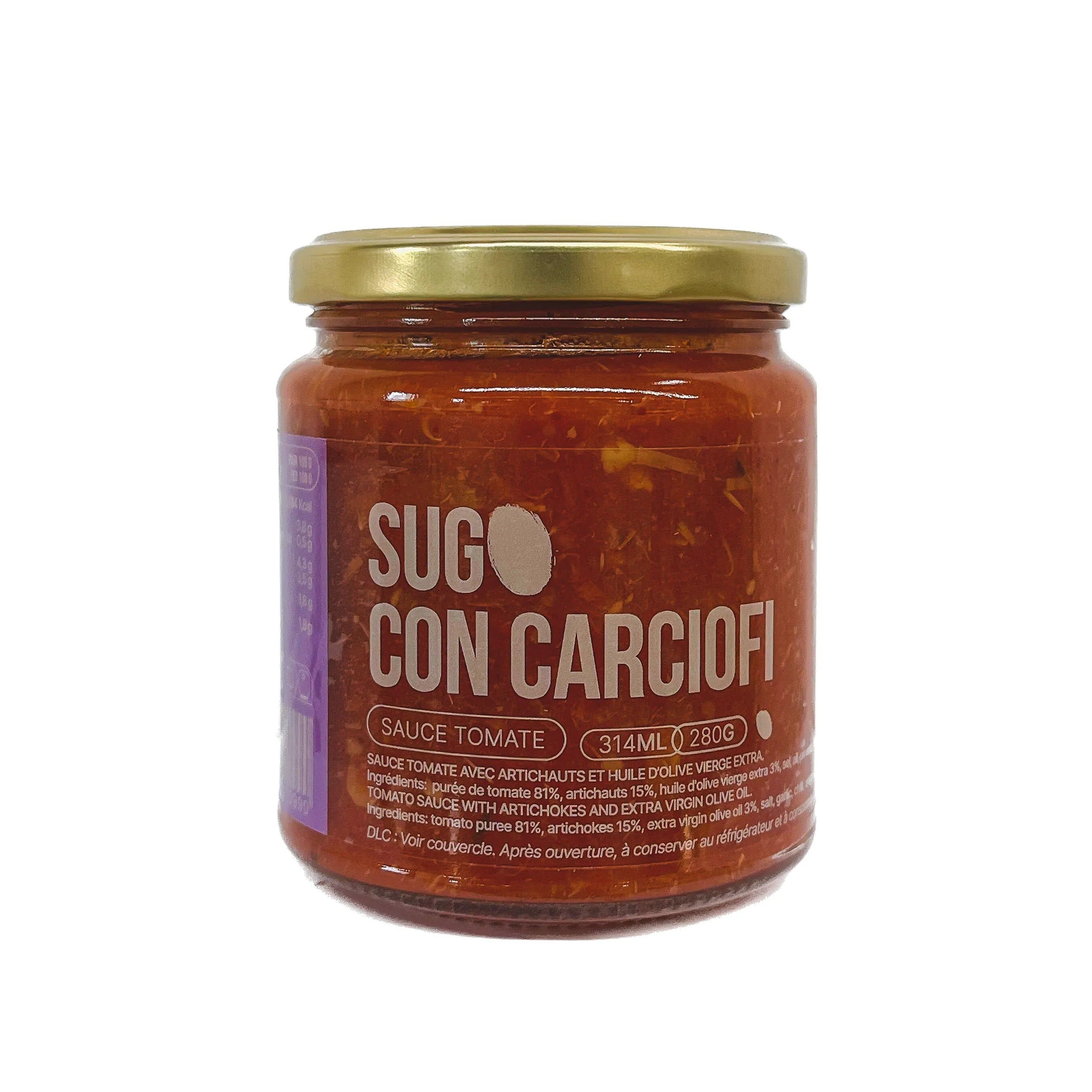 Salse - Salsa di pomodoro con carciofi e olio extravergine di oliva (280g)