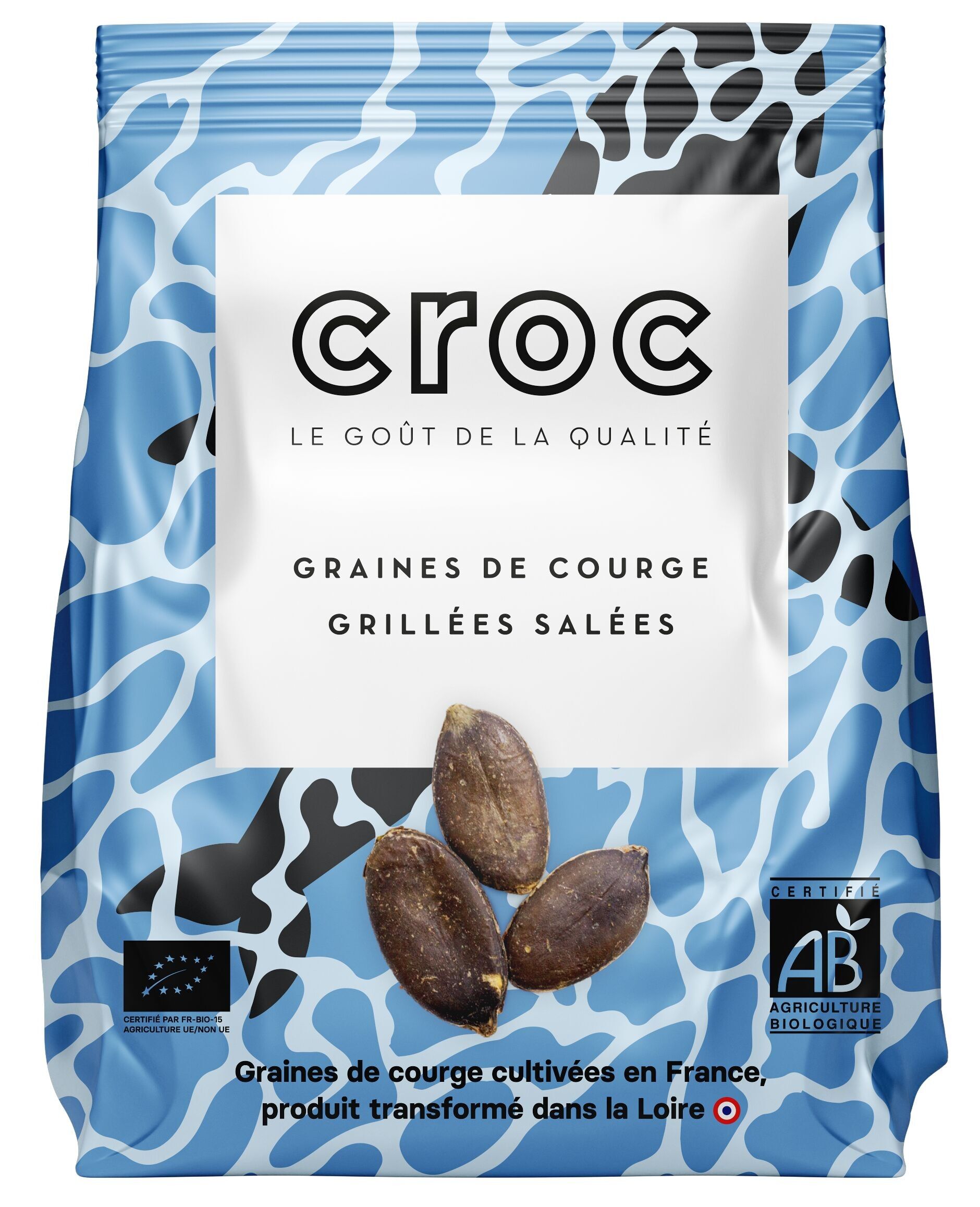 Geröstete und gesalzene Kürbiskerne von CROC – Bio, 100 g