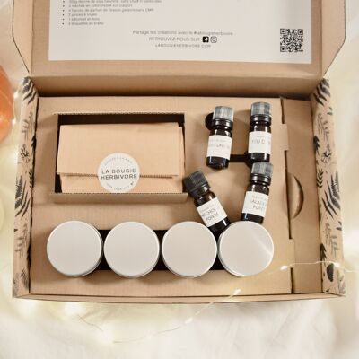 DIY Box: Kit for making your own candles (Oriental) | LA BOUGIE HERBIVORE - Handmade