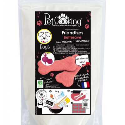 Preparation for beetroot biscuit treats 200g