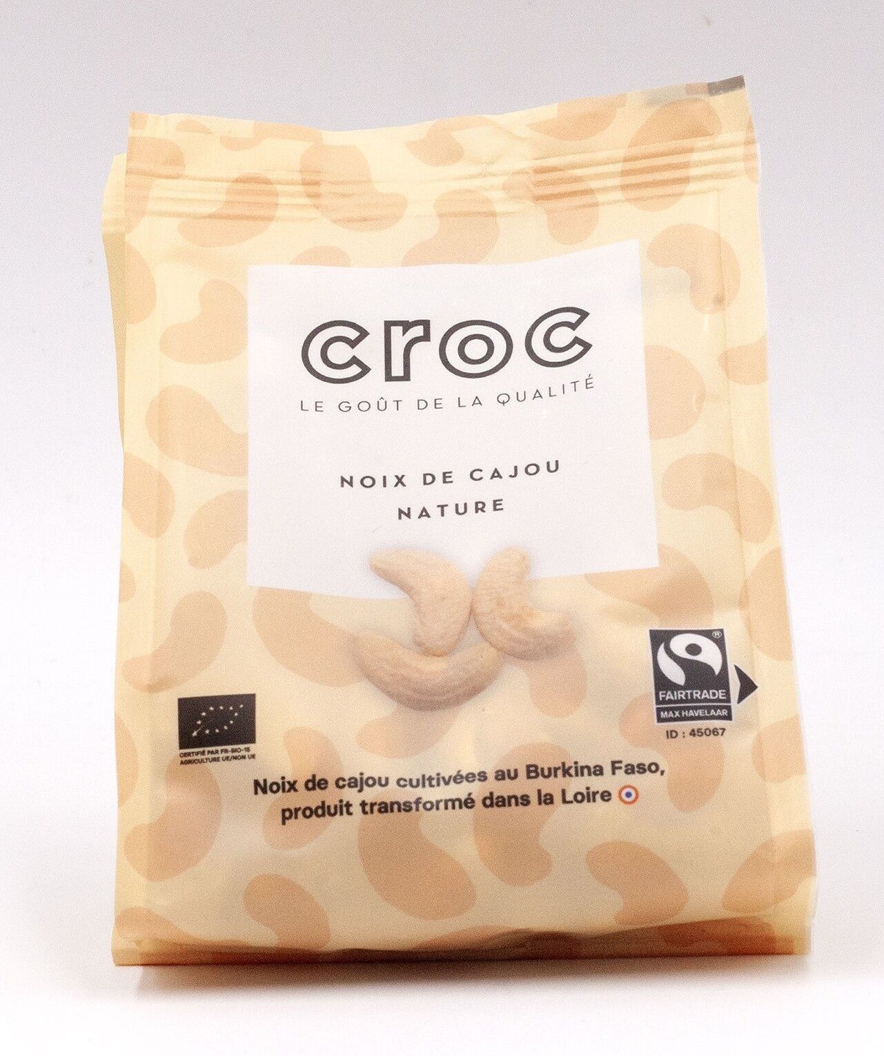 CROC Natürliche Cashewnüsse – Bio und Fair Trade 100 g