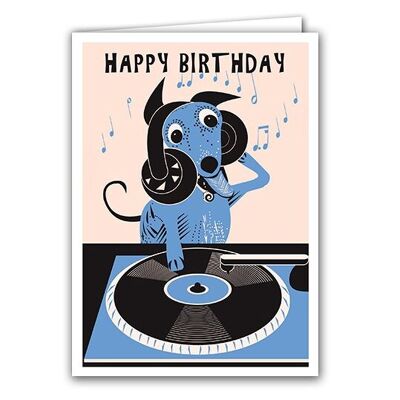 Carte d'anniversaire DJ