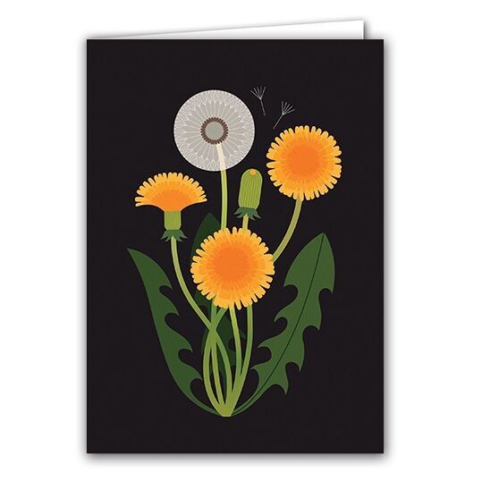 Biglietto d'auguri vuoto - Dente di leone