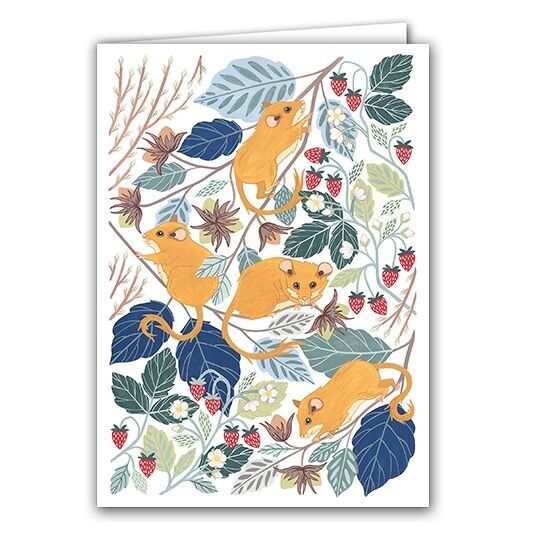 Biglietto di auguri vuoto - Hazel Dormice