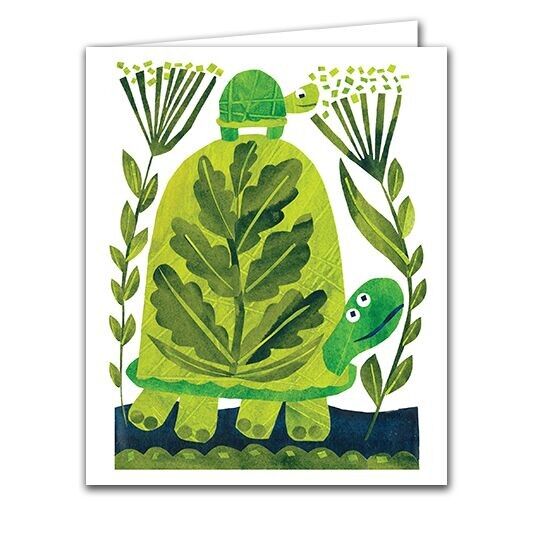 Biglietto di auguri vuoto - Tartaruga popolare