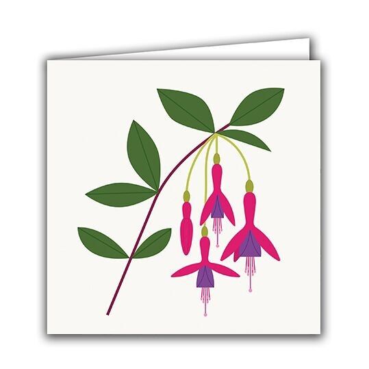 Biglietto di auguri vuoto - Fucsia