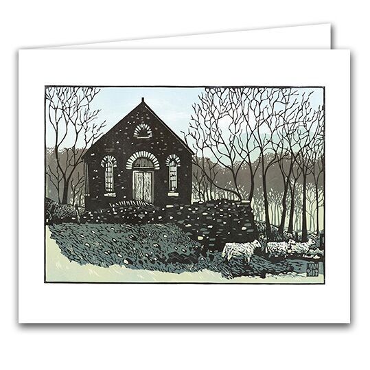 Leere Grußkarte - Kapelle in Ty'n Cwm