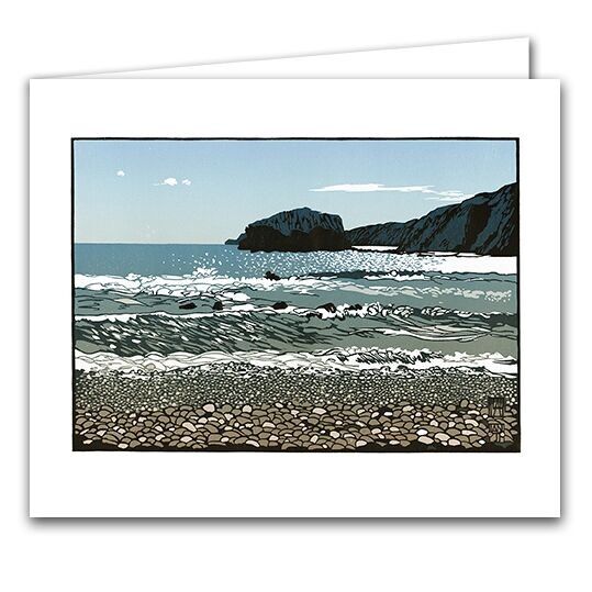 Leere Grußkarte - Maen Gwenonwy