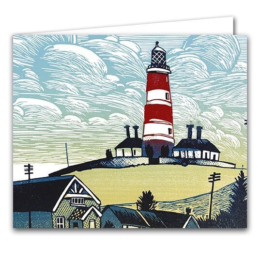 Tarjeta de felicitación en blanco - Faro