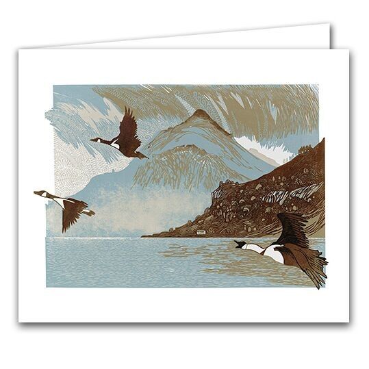 Biglietto di auguri vuoto - Oche