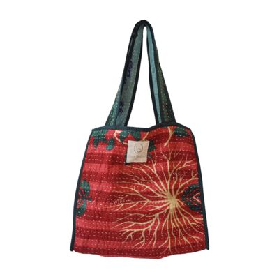 Tote bag en kantha N°545