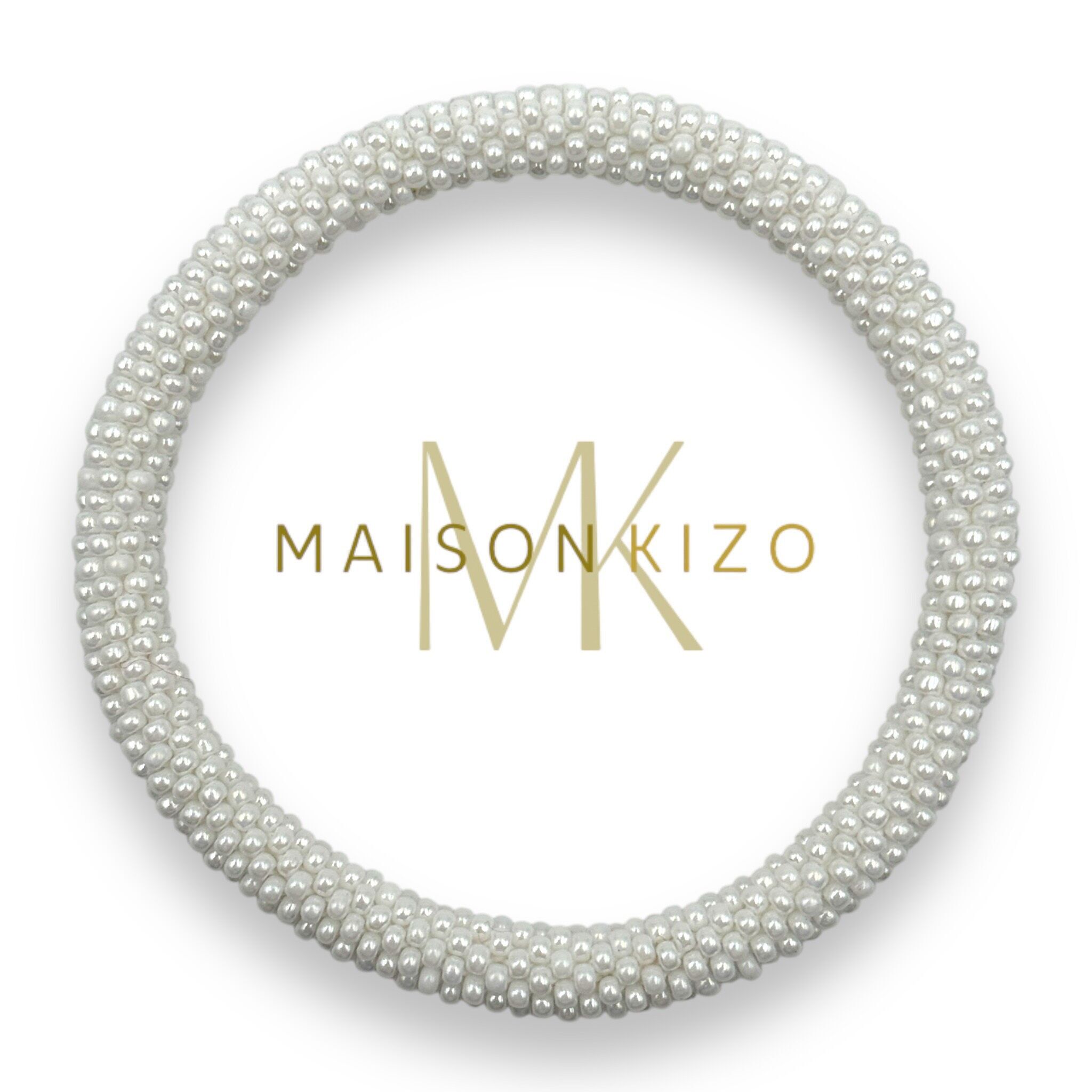 White pearly Nepalese bracelet