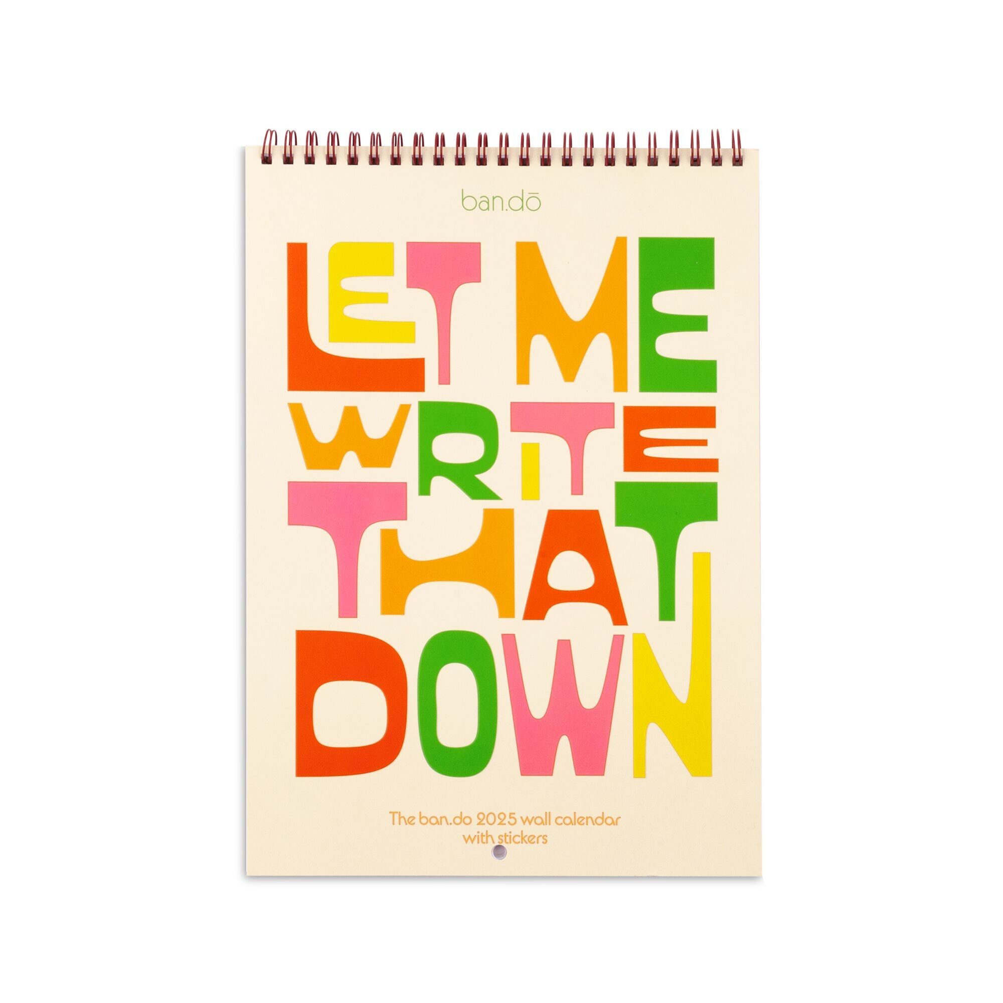 Calendario da muro, lascia che lo scriva