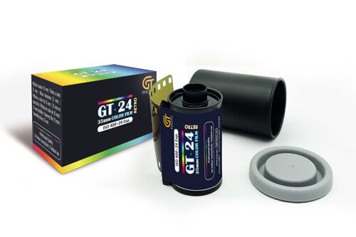GT PHOTO Pellicule Photo Couleur Retro 35mm - 24 Photos - Bleu