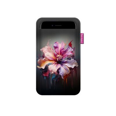 Livia Smartphone Case In Anthracite Felt Bertoni