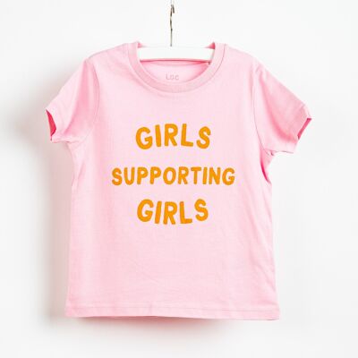 Girls Supporting Girls T-Shirt (Child) , Pink
