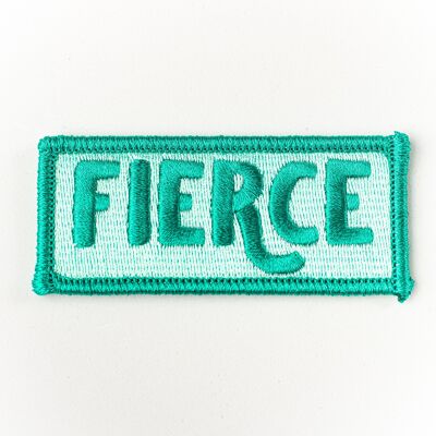 Fierce Embroidered Patch Green