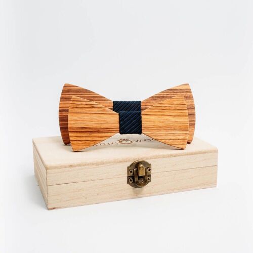 Noeud papillon en Bois Père Fils - Le Séquoia Feuillu