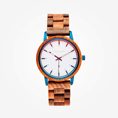 Montre en Bois Homme - Dunkles Holz