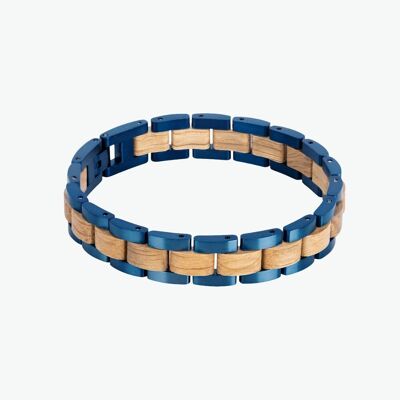 Bracelet en Bois Homme - Pin Bleu