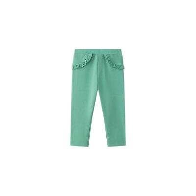 Jegging Pantalon Largo Color verde Bebé Niña