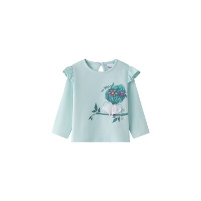 Green Long Sleeve T-Shirt for Baby Girls