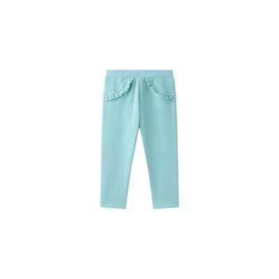 Jegging Pantalón Largo Color Verde De Bebé Niña