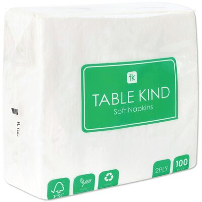 Tovaglioli di carta bianchi Table Kind - Confezione da 100