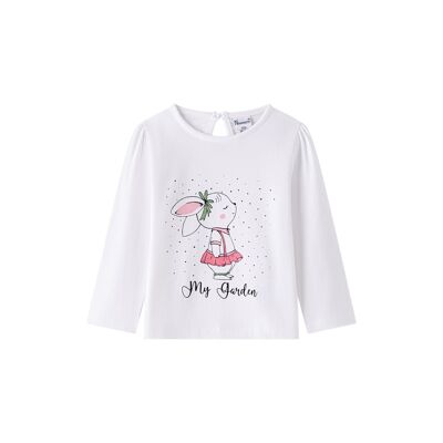 Baby Girl Long Sleeve Basic T-Shirt