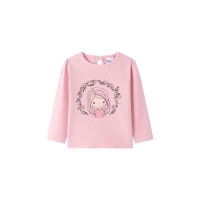 Pink Long Sleeve T-Shirt for Baby Girls