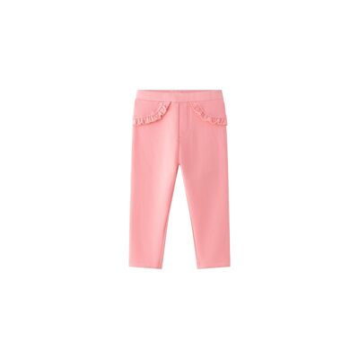 Jegging Rosa Pantalón Largo Liso Bebé Niña