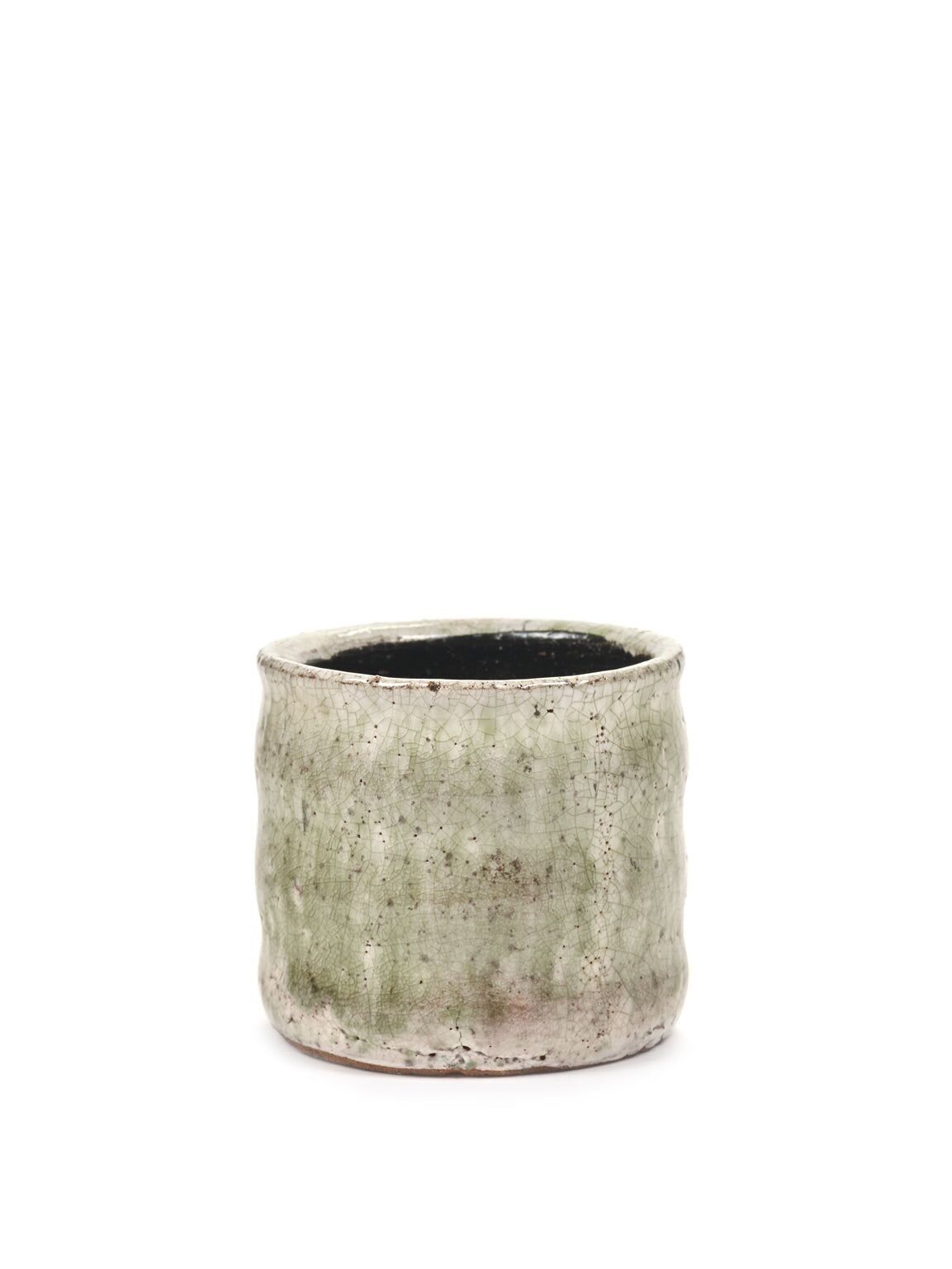 Pot vert clair avec flamme