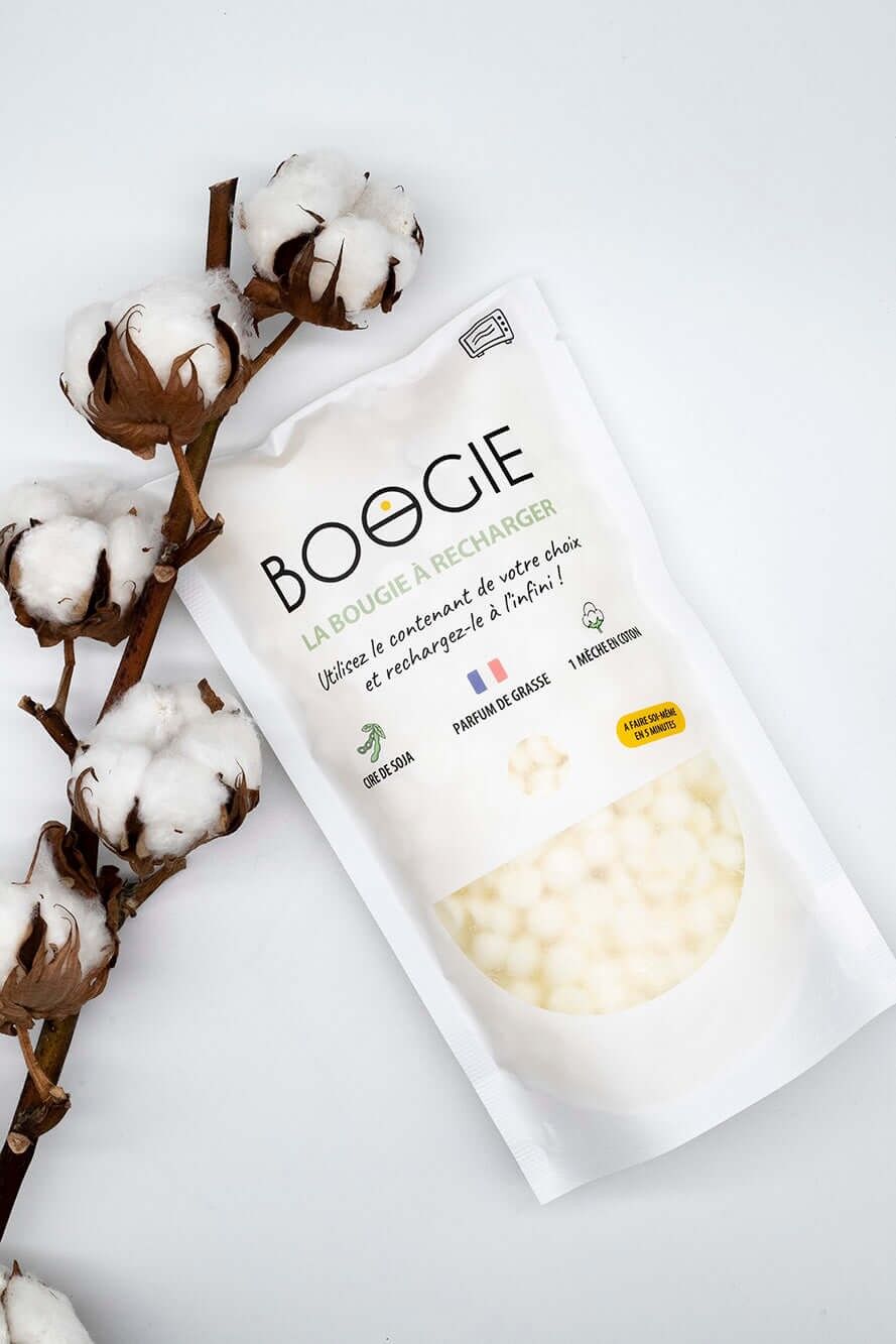 Ricarica per candela profumata al fiore di cotone - Cera vegetale