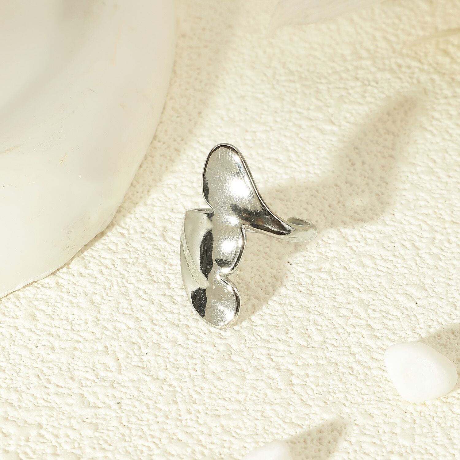 Anello in Argento 3 file Regolabili