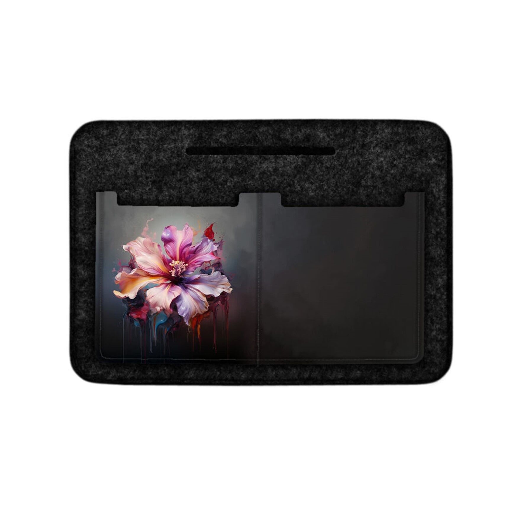 Organisateur Livia en feutre anthracite pour sac Bertoni