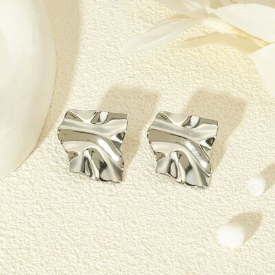 Silver Chiffon Earrings