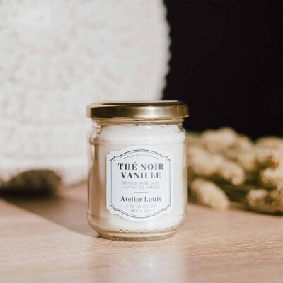 Vela perfumada de té negro y vainilla
