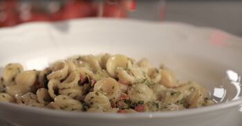 Orecchiette au brocoli, pâtes italiennes coupées en bronze prêtes à cuire avec assaisonnement - 3 portions 9