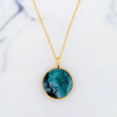 Collana con smeraldo The Circle