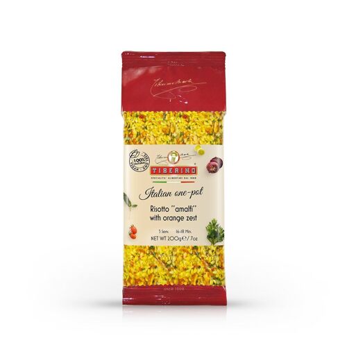 Risotto "Amalfi" with Orange Zest, ready-to-cook Italian risotto - 3 servings