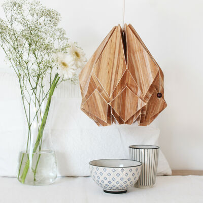 Origami pendant lamp in Ecowood - M