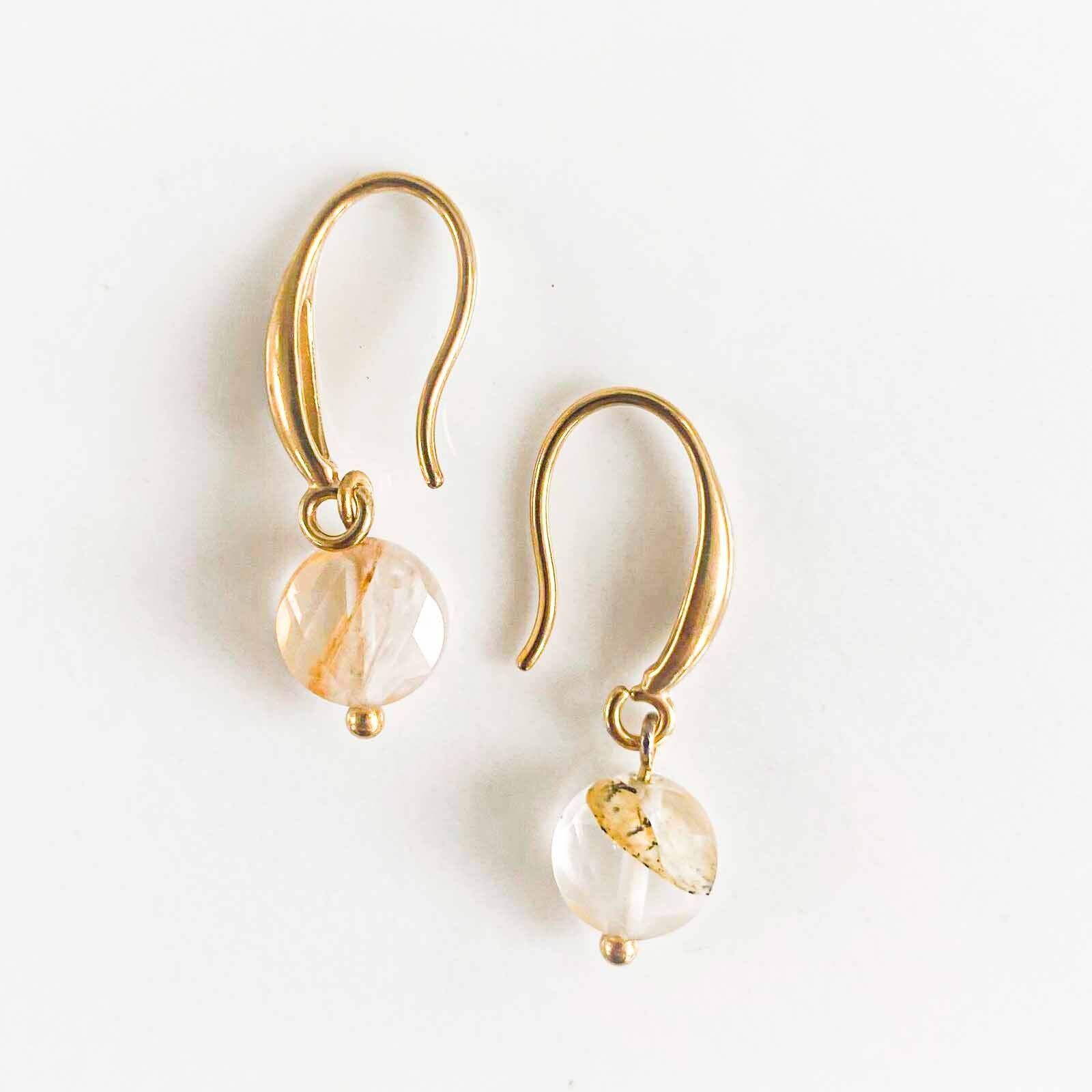 Joséphine Galet Rose-Ohrring