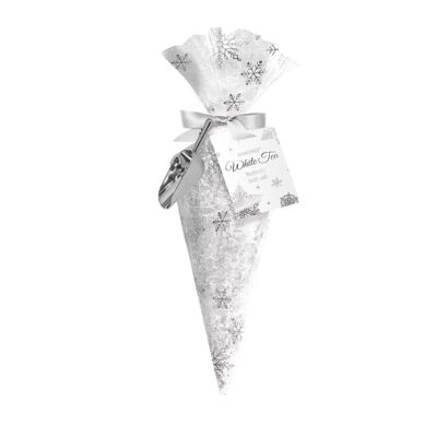 Sali da bagno in argento in organza stampata con tavolozza