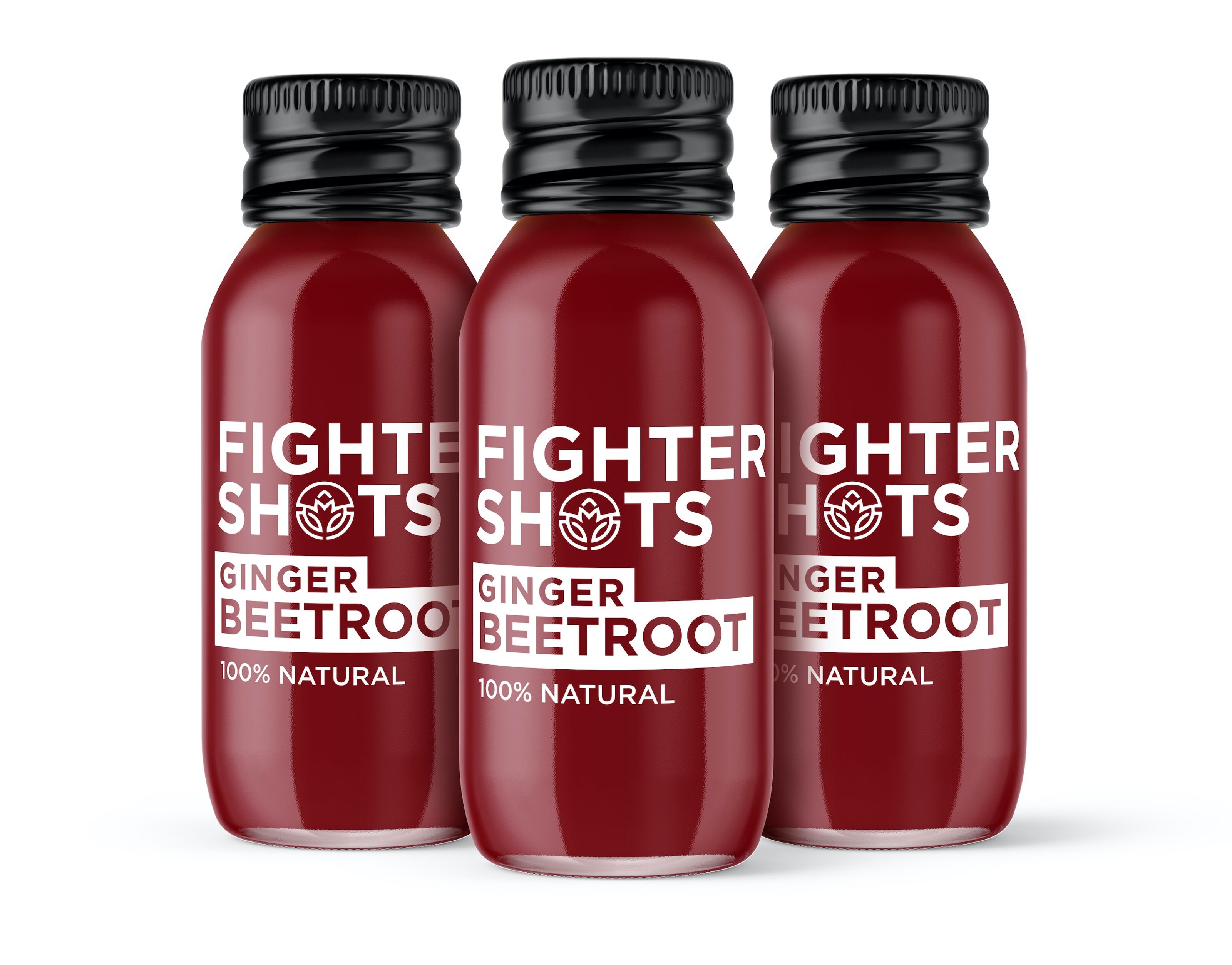 Fighter Shots Gingembre + betterave (12 x 60 ml), Améliore la santé du  cœur, Stimule l'immunité, 100 % naturel