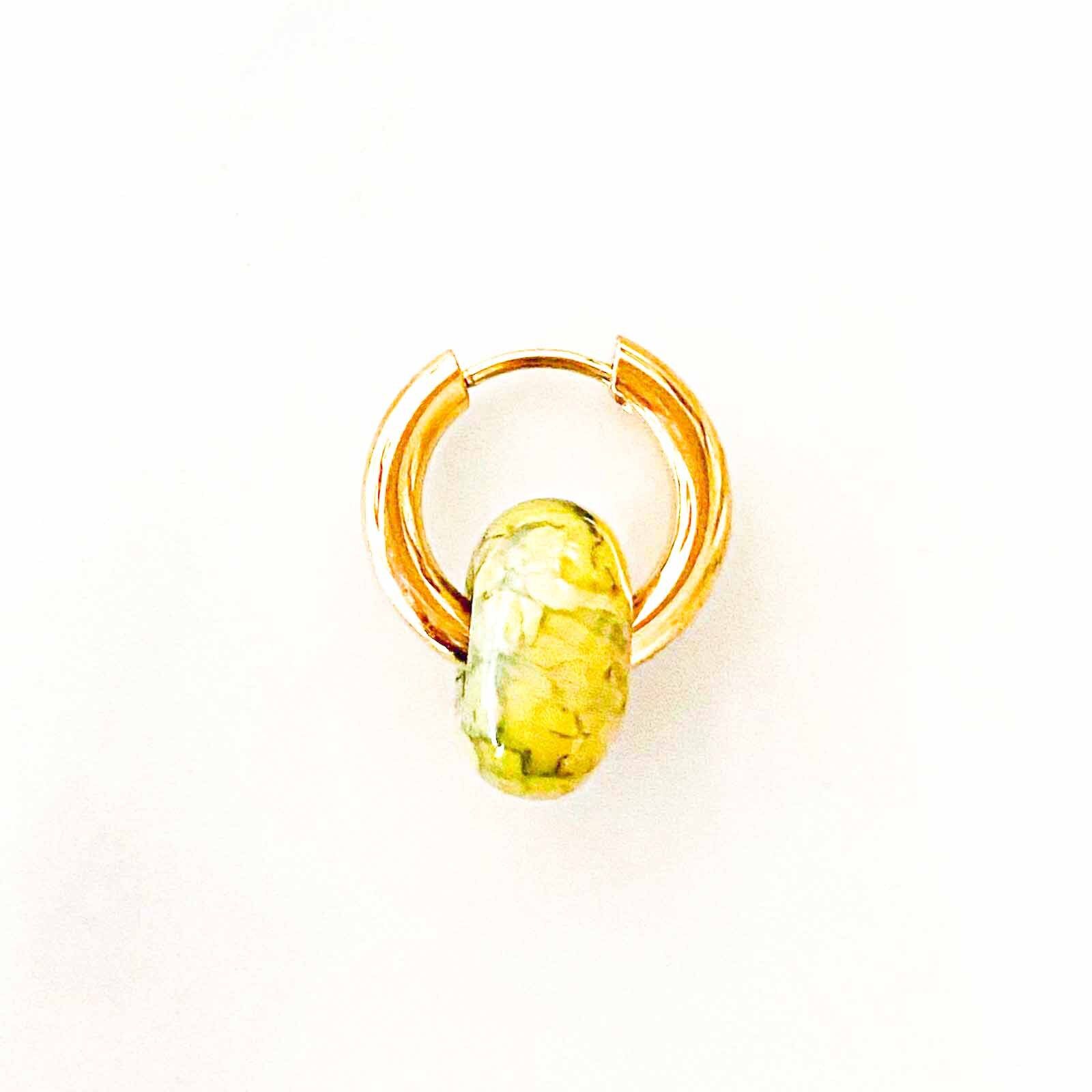 Grüne Frucht-Loops-Ohrringe