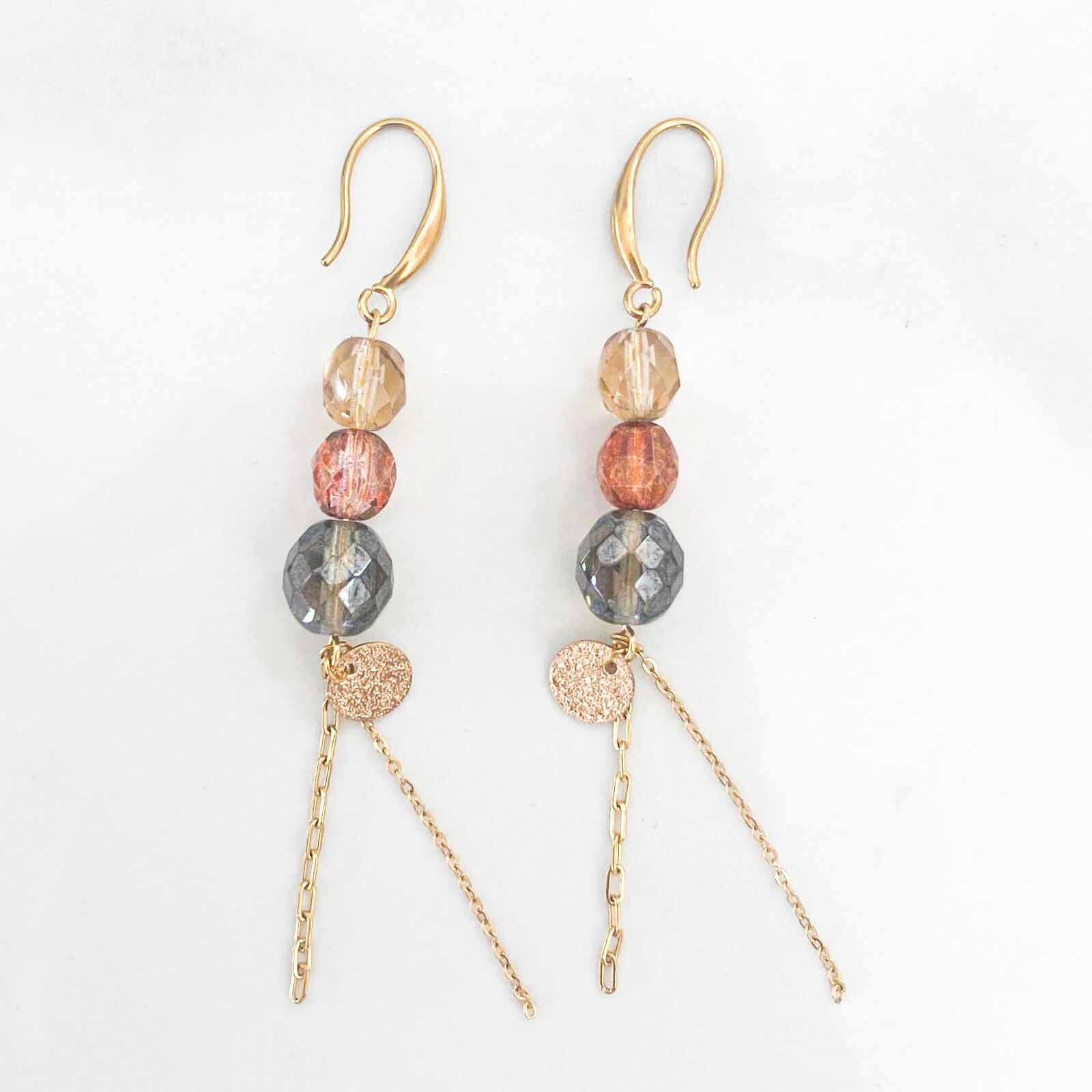 Orecchini sole rinascimentali