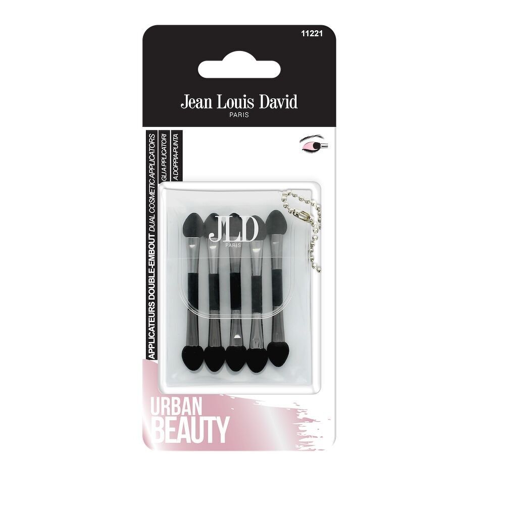 JEAN LOUIS DAVID - DOUBLE TIP EYESHADOW APPLICATORS WITH CASE X5