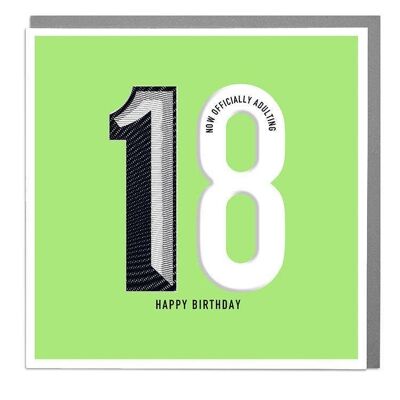 18th Happy Birthday Card 2
